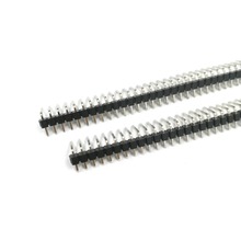 50pcs single row needle 1x40p 40pin 2.54mm pitch right angle male pin header NEW wholesale price 2024 - buy cheap
