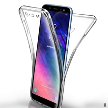 Прозрачный мягкий чехол из ТПУ на 360 градусов для Samsung Galaxy S7 Edge S8 S9 Note 8 9 A8 A6 J4 J6 Plus J8 A3 A5 A7 J3 J5 J7 2024 - купить недорого