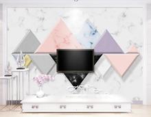 Custom 3D mural wallpaper 3D 3D Nordic modern simple stone pattern geometry TV background wall decoration painting 2024 - buy cheap