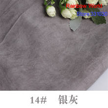 14# gray Thin Suede fabric for DIY sewing Sofa pillow bag colthes skirt coat hat shoes material(50*150cm) 2024 - buy cheap