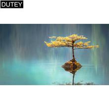 Алмазная 5D картина «дерево в воде», полноразмерная/круглая вышивка, вышивка крестиком, мозаика, домашний декор, подарок, JCC 2024 - купить недорого