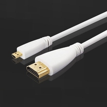Кабель Micro HDMI-HDMI, Rankie высокоскоростной кабель HDMI-Micro HDMI HDTV-Поддержка Ethernet, 3D, 4K и возврата аудио-белый 2024 - купить недорого