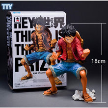Figuras de acción de Luffy de una pieza, juguetes de PVC de 18cm, versión luffy, los mejores regalos, 2 uds. 2024 - compra barato