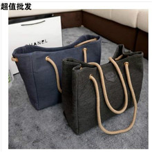 Women Casual Canvas Handbag Solid Color Large Tote Handbags Shoulder Messenger bags Fashion Simple Shopping Mummy Bag Handbag 2024 - buy cheap