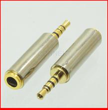 20pcs/lot 2.5mm Male Plug 3-channel to 3.5mm 1/8" Female Jack Audio Video TRRS Adapter 2024 - buy cheap