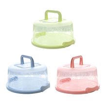 Plastic Round Cake Box With Handle Case Birthday Wedding Party Storage Box Container Dessert Pastry Cover Holder 2024 - buy cheap