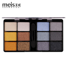 MEIS New Arrival Charming Eyeshadow 12 Color Eye shadow Palette Make up Palette Shimmer Pigmented EyeShadow Powder Fashion Color 2024 - buy cheap