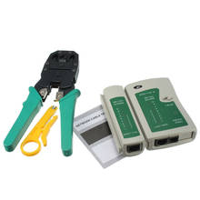 4-in-1 Portable LAN Network Tool Kit Utp Cable Tester AND Plier Crimp Crimper Plug Wire Stripper Heads RJ45 RJ11 RJ12 CAT5 CAT5e 2024 - buy cheap