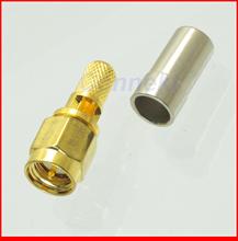 Conector macho de engarce de ventana central, conector RF, SMA, RG58, LMR195, RG142, RG223, 100 juegos 2024 - compra barato