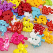 50/100pcs Mix Snail Plastic Buttons 15mm Sewing Craft 2 Holes PT112 2024 - buy cheap