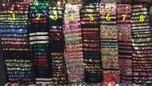 8 видов цветов, высокое качество, французский вышитый сетчатый кружевной материал, нигерийская Свадебная кружевная ткань, JIANXI.C-9418 с блестками 2024 - купить недорого