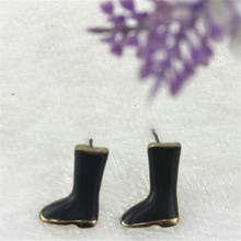 XQ XQ 2015 free shipping Mini Black Grey boots Earrings The new popular banquet texture 2024 - buy cheap