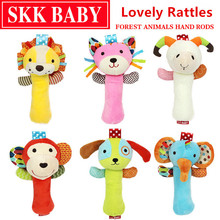 20cm Infant Baby Rattles Crib Stroller Toy Plush with sound Cat dog early educational Monkey Lion Bed Baby Play B0974 2024 - buy cheap