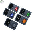 1 peça de fusível 10a! Interruptor rocker fundido iec320 c14 entrada de energia tomada interruptor fusível conector, vermelho verde azul preto 4 pinos 2026 - compre barato