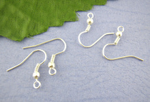 DoreenBeads Zinc metal alloy Earrings Earring Findings Twist silver color 18.0mm( 6/8") x 19.0mm( 6/8"), 60 PCs Hot new 2024 - buy cheap