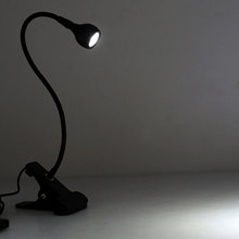 Lâmpada led de mesa com prendedor, 1w, flexível, para leitura, usb, fonte de alimentação, luz noturna, livro de cama 2024 - compre barato