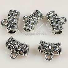 Wholesale 100pcs/lot Tibetan Silver Tone Cup Connectors Bails Jewelry Findings for diy jewelry making,HJ30 2024 - buy cheap