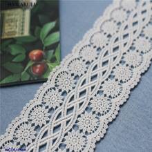 HAWARULU 2yard DIY Water soluble milk silk lace white embroidery hollow lace stretch lace home furnishing lace accessories trim 2024 - buy cheap