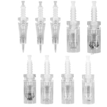 For MYM Electric Auto Machine Micro needle Derma Pen 5pcs Eyebrow Tattoo Cartridge Rotary Needle Permanent Makeup Nano Needles 2024 - buy cheap