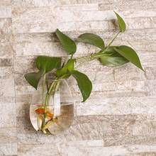 Dinosaur Egg Shaped Transparent Wall Hanging Vase Hydroponic Container Plant Flower Glass Bottle Home Decor Drop Shipping 2024 - buy cheap