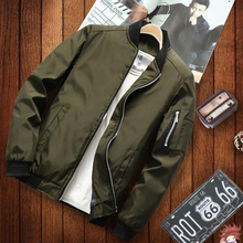 Мужская куртка-бомбер, Повседневная Уличная одежда в стиле хип-хоп, приталенная куртка-пилот на молнии, Мужская Повседневная ветровка, уличная одежда 5XL 6XL 2024 - купить недорого