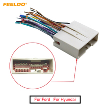 FFELDO 1Pc Car Radio CD Player Wiring Harness Audio Stereo Wire Adapter For Hyundai Sonata Install Aftermarket Stereo #AM1695 2024 - buy cheap