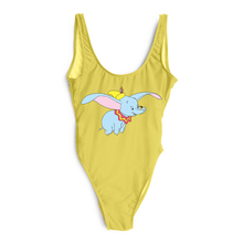 Dumbo One Piece Swimsuit Sexy Bodysuit Swimwear Women High Cut Bathing Suit Maillot De Bain Femme Mayo Badpak Monokini 2024 - buy cheap