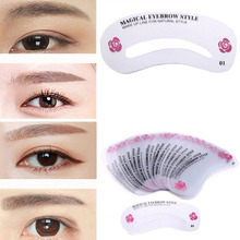 24 Pcs Reusable Eyebrow Stencil Set Eye Brow DIY Drawing Guide Shaping Grooming Template Card Easy Makeup Beauty Kit 88 2024 - buy cheap