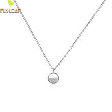 Женское Ожерелье с фианитом Flyleaf, простые ожерелья и кулоны из стерлингового серебра 925 пробы 2024 - купить недорого