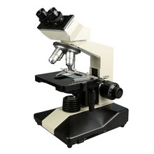 Microscópio biológico 40x-1600x, cabeça binocular deslizante, led de palco mecânico de dupla camada 2024 - compre barato