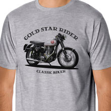 Retro Bikes Classic Bsa Gold Star Rider Inspired T-Shirt 2019 Hot Sale New Fashion Brand O-Neck Tee Shirts Styles Funny T Shirt 2024 - buy cheap