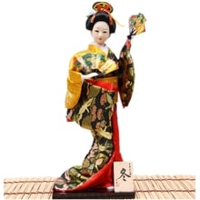 Figuras de Hermosa mano hechas a mano, Kimono japonés, Geisha, Feng Shui, artesanía, adornos de oficina para la decoración de la habitación del hogar 2024 - compra barato