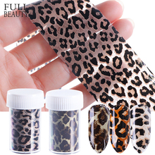 1 Roll Leopard Nail Art Transfer Foil Sexy Starry Sky Nail Sticker Adhesive Nail Wrap Decals Polish Manicure 3D ecorations 2024 - buy cheap