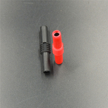 10Pcs Insulated Red and Black 4mm Female to Female Banana Jack Adapter Connector 2024 - buy cheap