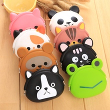 2019 New Girls Mini Silicone Coin Purse Animals Small Change Wallet Purse Women Key Wallet Coin Bag For Children Kids Gifts # DD 2024 - compre barato