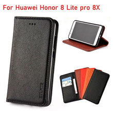 For Huawei honor 8 8x case Luxury Flip cover Vintage Leather with Card Slot Without magnets phone Cases for honor 8 lite por 8x 2024 - buy cheap