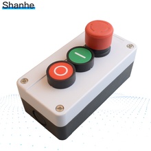 22mm start stop self sealing waterproof button switch emergency stop industrial handhold control box 2024 - buy cheap