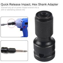 1Pc 1/4" Hex Shank Drill Chuck Conversion Kit Converter Impact Driver 1/2" Square Quick Change Adapter Converts Air Power Wrench 2024 - buy cheap