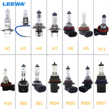 Leewa-lâmpadas halogênicas para farol de carro, 40 peças, luz branca, para soquetes h1, h3, h4, h7, h8, h9, h11, 9004, 9005, 9006, h16, 9007, 55w/880 w, 12v 2024 - compre barato
