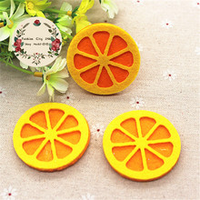 10pcs/lot 5cm Non-woven Handmade Imitation Fruit Lemon Patches Felt Accessories for DIY Craft Scrapbooking 2024 - buy cheap