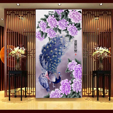 Алмазная вышивка «сделай сам», картина с фиолетовым павлином, вышивка крестиком, украшение для дома, 5D Вышивка, алмазы 2024 - купить недорого