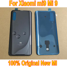 Xiaomi mi 9 mi10 capa de vidro original, capa traseira da porta da bateria, capa com fita adesiva mi 10 pro, peças de telefone, novo, 100% 2024 - compre barato