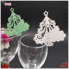 Árvore de natal faça você mesmo, decoração de mesa, pôster de nome, cartão de vinho, copo, festa de natal 100 peças 8zsh867 2024 - compre barato
