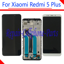 5.99 inch Full LCD display + Touch screen digitizer assembly With Frame Replacement parts For Xiaomi Redmi 5 Plus Redmi 5Plus 2024 - buy cheap
