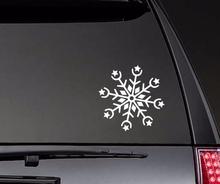 Adesivos de vinil natal para carro, flocos de nece, decoração de para-brisa traseiro, à prova d'água, removível, moderno zp0564 2024 - compre barato