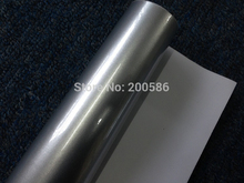 Glossy Metallic Silver Vinyl Wrap Film With Air Release Gloss Candy Silver Car Wrap Fame Will Size 1.52*20M/Roll 2024 - buy cheap