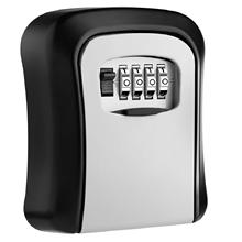 Key Lock Box Wall Mounted Aluminum alloy Key Safe Box Weatherproof 4 Digit Combination Key Storage Lock Box 2024 - buy cheap