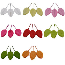 40pcs Mini Nylon Silk Leaf Shape Artificial Flowers Leaves for Wedding Decoration DIY Wreath Scrapbooking Gift Craft Fake Flower 2024 - buy cheap