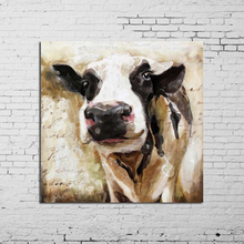 Decorative Canvas Painting Abstract Art Hand painted Oil Painting Cow Poster Wall Pictures Decoration Home Decor Animal Paints 2024 - buy cheap