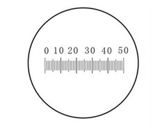 Micrômetro para lente objetiva, 0.1mm, escala de retículo, medição de lentes objetivas, calibração de microscópio 2024 - compre barato